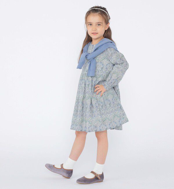 SHIPS KIDS「SHIPS KIDS:100～130cm / リバティ 長袖 ワンピース」|ワンピース|