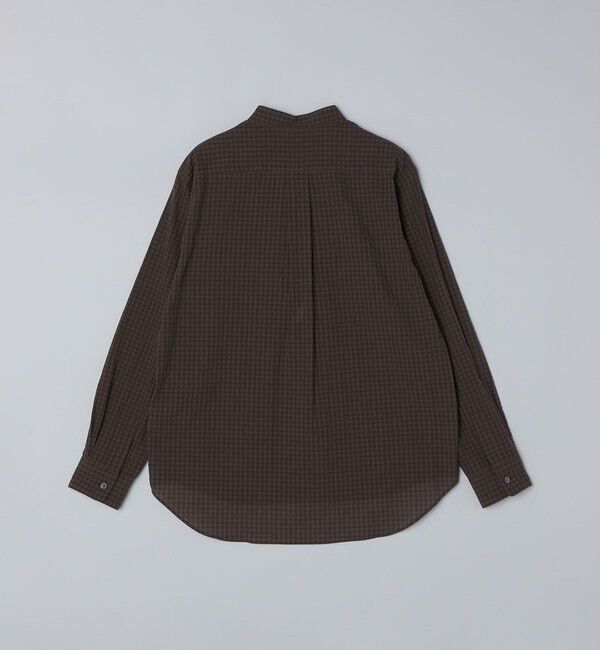 SHIPS「SHIPS: 〈MADE IN JAPAN〉エアー サッカー リラックス バンドカラー シャツ」|シャツ・ブラウス|
