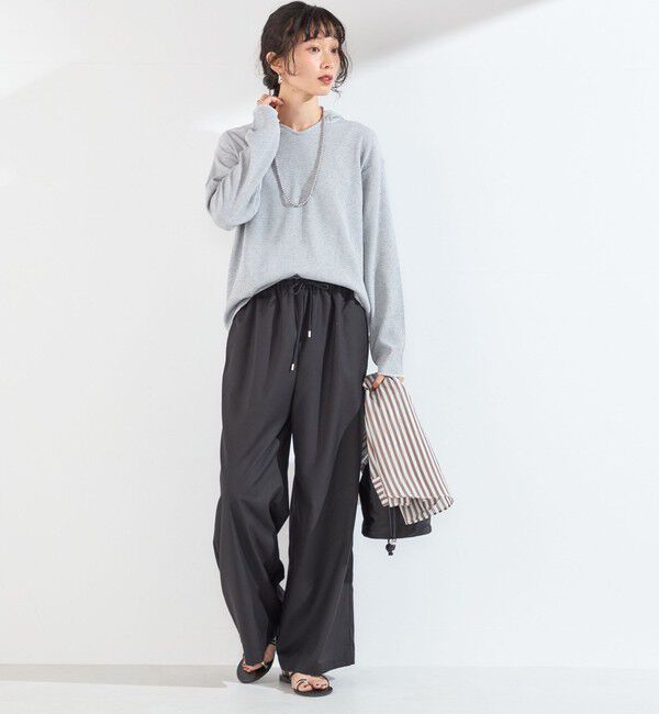 SHIPS Colors 「《予約》SHIPS Colors:〈手洗い可能〉TC ワッフル フーディー トップス◆」|Tシャツ・カットソー|