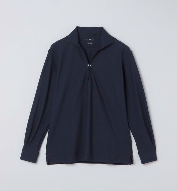 SHIPS「SHIPS:〈MADE IN JAPAN〉レノクロス ロングスリーブ カプリ シャツ」|シャツ・ブラウス|ネイビー