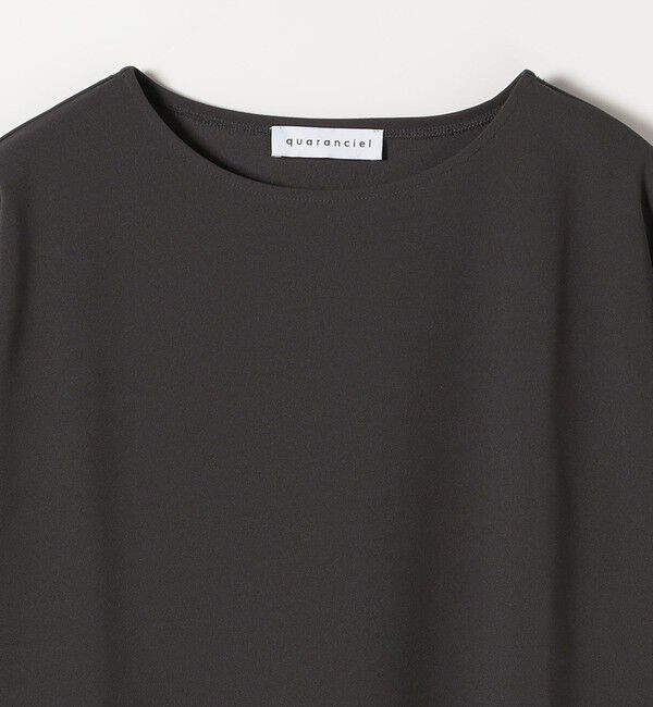 quaranciel「《予約》quaranciel:〈洗濯機可能〉カットジョーゼット ラウンドヘム ルーズ プルオーバー」|Tシャツ・カットソー|