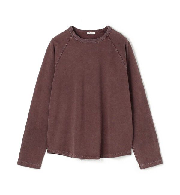 Edition「コットンガーメントダイ ロングスリーブプルオーバー」|Tシャツ・カットソー|37 ダークレッド