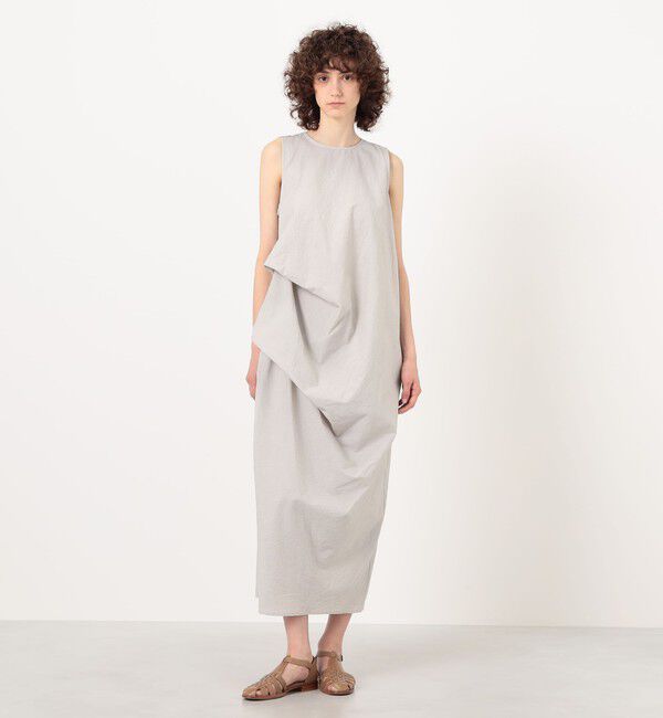 TOMORROWLAND GOODS「LAUREN MANOOGIAN RIPSTOP アシンメトリータックワンピース」|ワンピース|