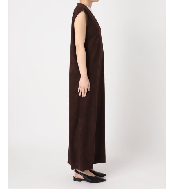  「FAUX SUEDE I-LINE DRESS：ワンピース」|ワンピース|