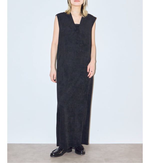  「FAUX SUEDE I-LINE DRESS：ワンピース」|ワンピース|