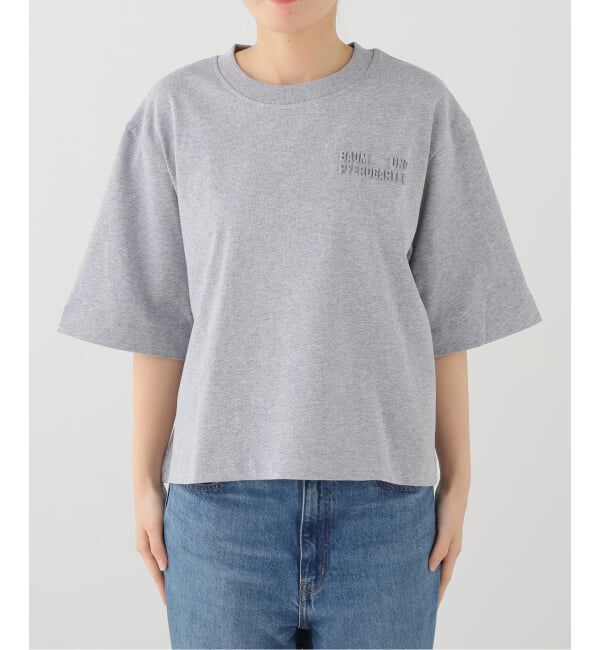 IENA LA BOUCLE「BAUM UND PFERDGARTEN バウム ウンド ヘルガーデン JANA TEE JANA 22135」|Tシャツ・カットソー|グレー