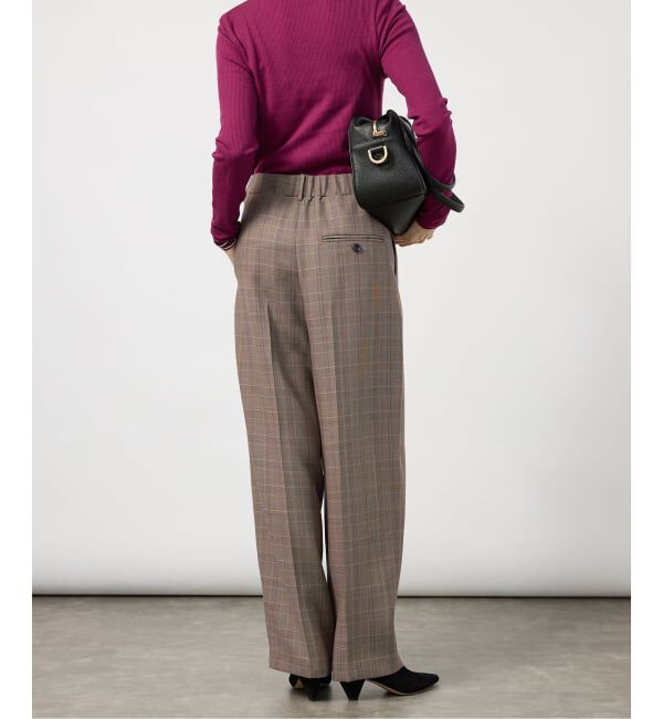 VERMEIL par iena「《予約》Refined チェックタックパンツ」|スラックス|