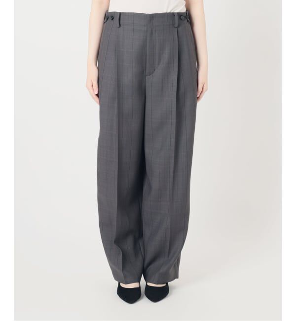 VERMEIL par iena「《予約》Refined チェックタックパンツ」|スラックス|
