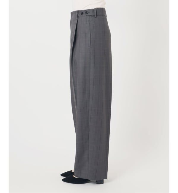 VERMEIL par iena「《予約》Refined チェックタックパンツ」|スラックス|