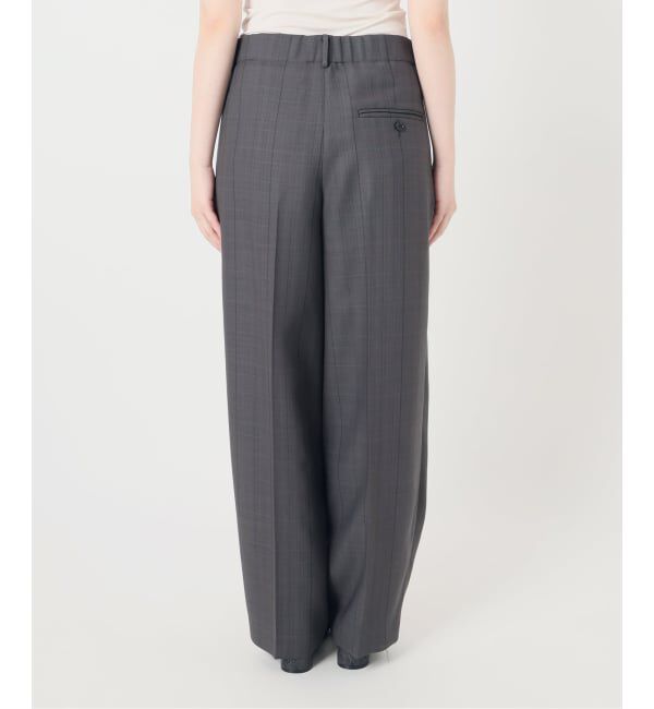 VERMEIL par iena「《予約》Refined チェックタックパンツ」|スラックス|