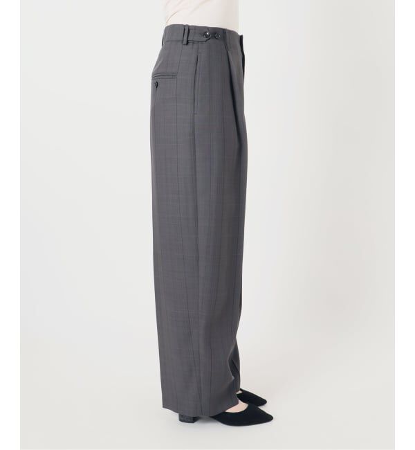 VERMEIL par iena「《予約》Refined チェックタックパンツ」|スラックス|