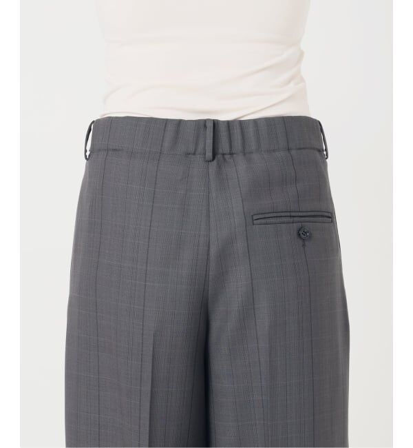 VERMEIL par iena「《予約》Refined チェックタックパンツ」|スラックス|