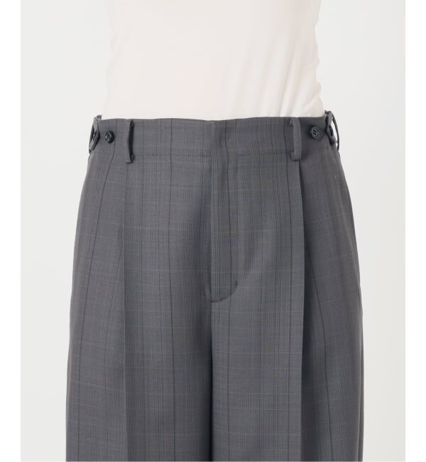 VERMEIL par iena「《予約》Refined チェックタックパンツ」|スラックス|