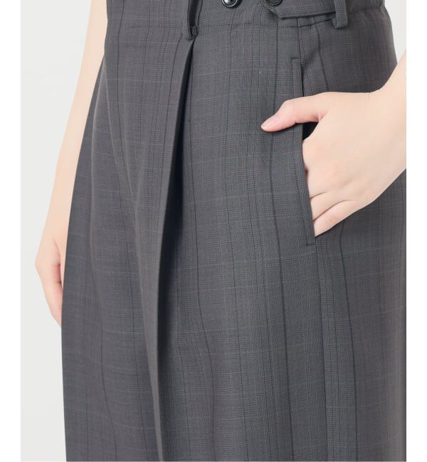 VERMEIL par iena「《予約》Refined チェックタックパンツ」|スラックス|