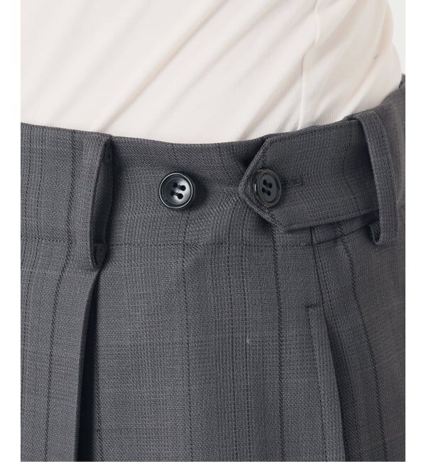 VERMEIL par iena「《予約》Refined チェックタックパンツ」|スラックス|