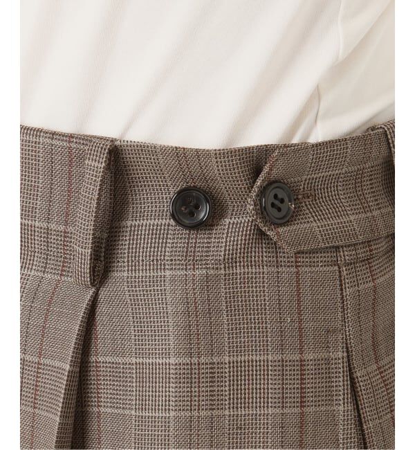 VERMEIL par iena「《予約》Refined チェックタックパンツ」|スラックス|
