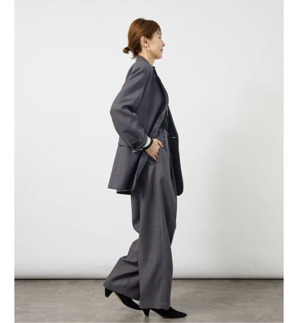 VERMEIL par iena「《予約》Refined チェックタックパンツ」|スラックス|