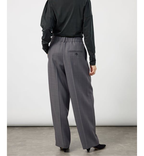 VERMEIL par iena「《予約》Refined チェックタックパンツ」|スラックス|