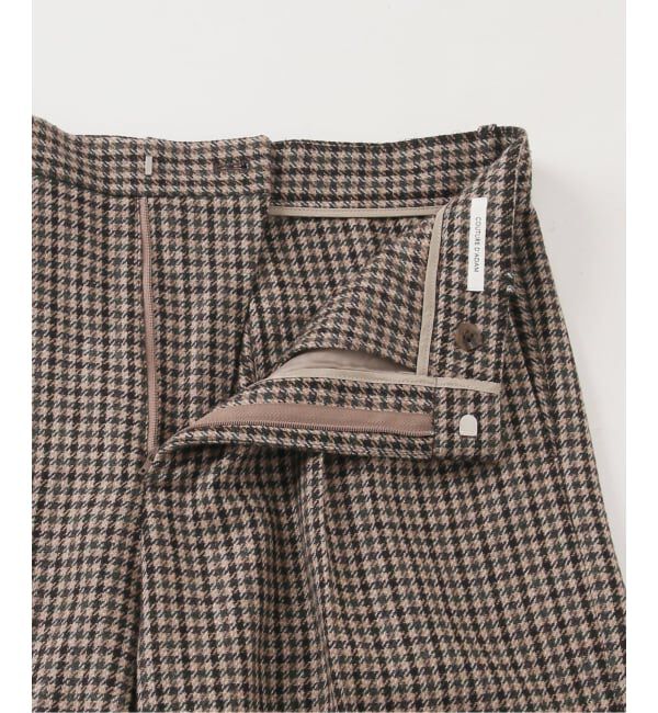 IENA「《予約》COUTURE D'ADAM/クチュールドアダム 別注 Shepherd Check Wide PT  26AW-078」|スラックス|