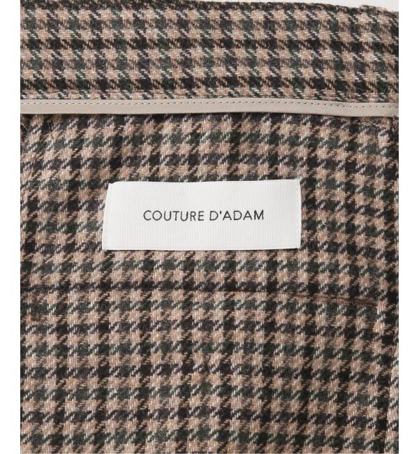 IENA「《予約》COUTURE D'ADAM/クチュールドアダム 別注 Shepherd Check Wide PT  26AW-078」|スラックス|