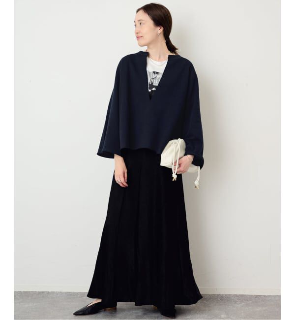SLOBE IENA「《新色あり/追加予約》裏毛スキッパープルオーバー」|スウェット・ジャージ|