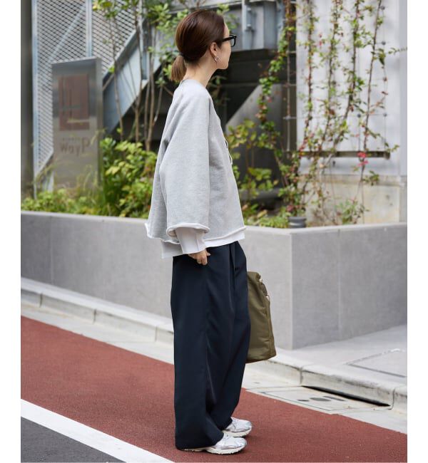 SLOBE IENA「《新色あり/追加予約》裏毛スキッパープルオーバー」|スウェット・ジャージ|
