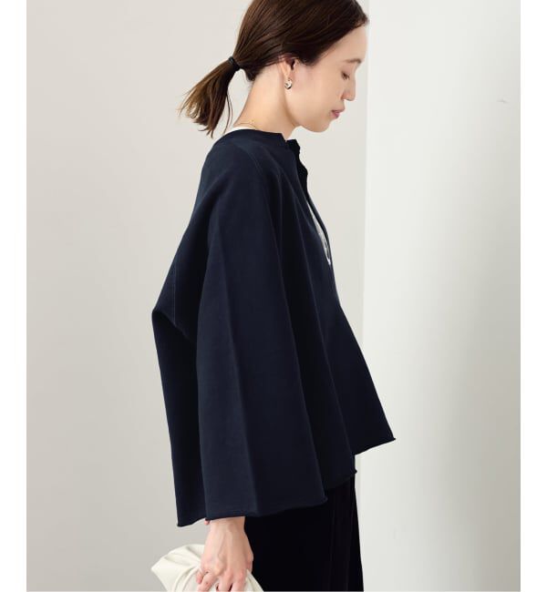 SLOBE IENA「《新色あり/追加予約》裏毛スキッパープルオーバー」|スウェット・ジャージ|
