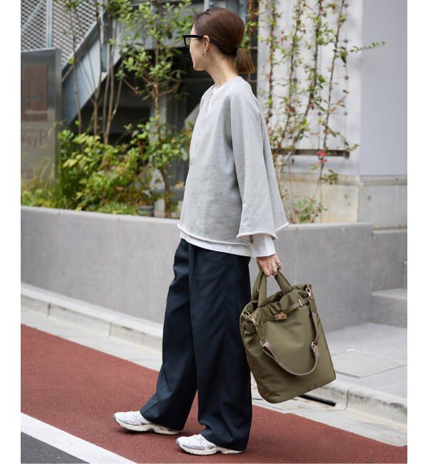 SLOBE IENA「《新色あり/追加予約》裏毛スキッパープルオーバー」|スウェット・ジャージ|