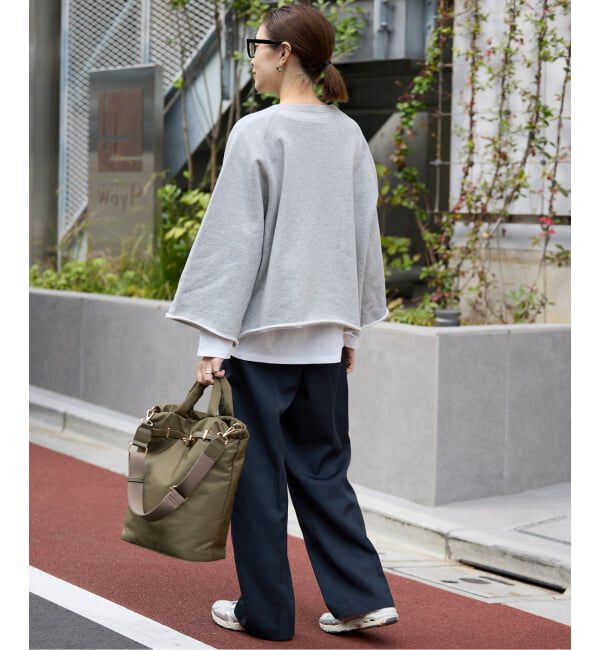 SLOBE IENA「《新色あり/追加予約》裏毛スキッパープルオーバー」|スウェット・ジャージ|