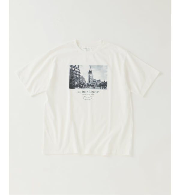 EDIFICE「LES DEUX MAGOTS (ドゥマゴ)  フォトTシャツ」|Tシャツ・カットソー|