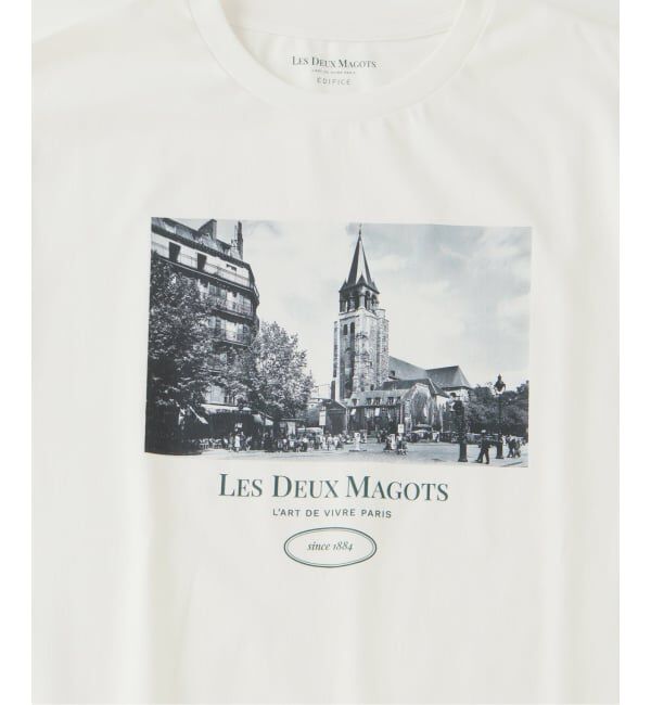 EDIFICE「LES DEUX MAGOTS (ドゥマゴ)  フォトTシャツ」|Tシャツ・カットソー|