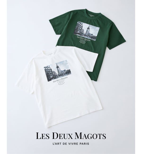 EDIFICE「LES DEUX MAGOTS (ドゥマゴ)  フォトTシャツ」|Tシャツ・カットソー|
