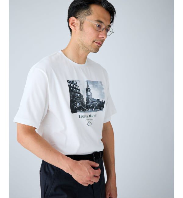EDIFICE「LES DEUX MAGOTS (ドゥマゴ)  フォトTシャツ」|Tシャツ・カットソー|