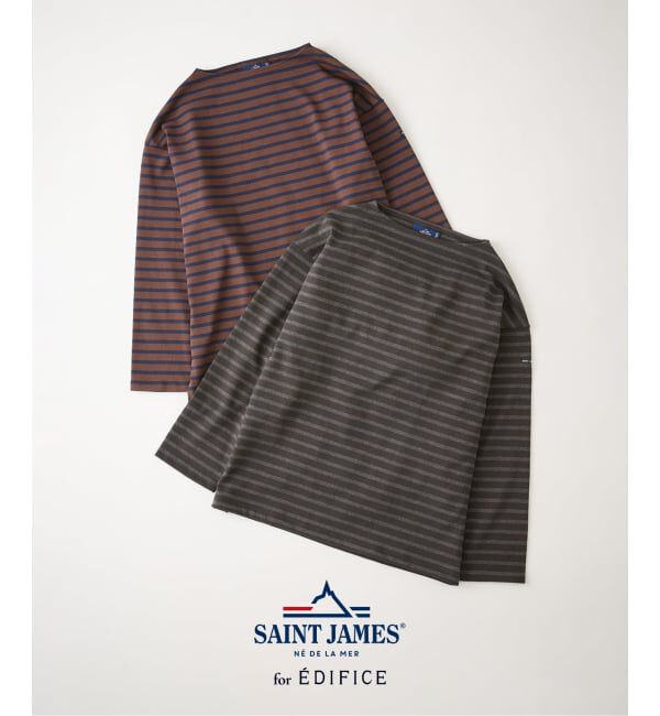 EDIFICE「《予約》SAINT JAMES for EDIFICE 別注 ウエッソン ルーズ ボーダー」|Tシャツ・カットソー|