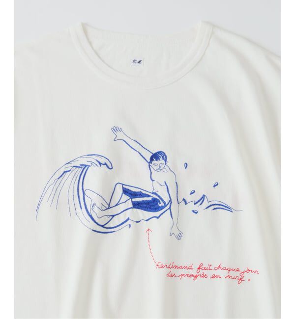 EDIFICE「《予約》C.Bongrand &times; ETS.MATERIAUX Embroidery Tシャツ」|Tシャツ・カットソー|