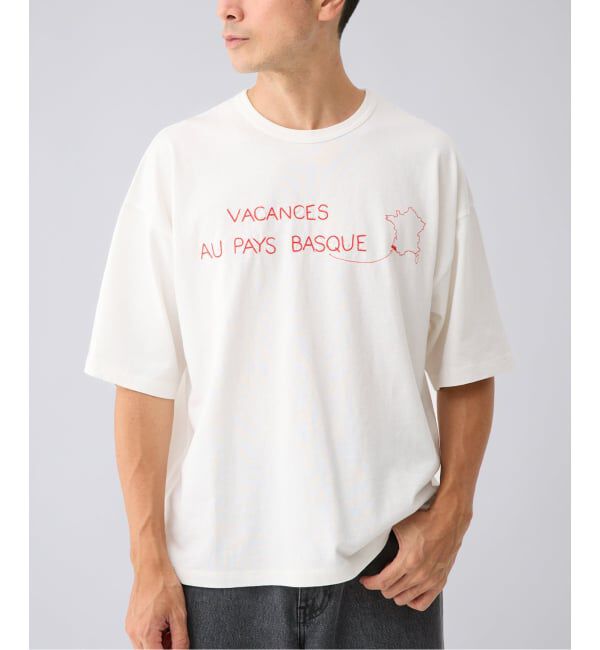 EDIFICE「《予約》C.Bongrand &times; ETS.MATERIAUX Embroidery Tシャツ」|Tシャツ・カットソー|ホワイト B