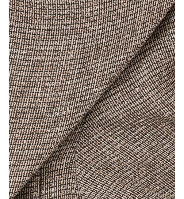 journal standard L'essage「TWEEDY MESH ショートスリーブジャケット」|ノーカラージャケット|