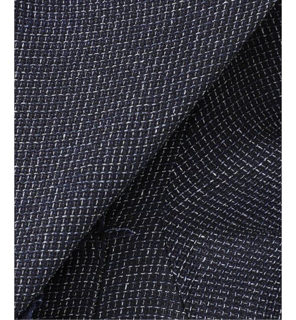 journal standard L'essage「TWEEDY MESH ショートスリーブジャケット」|ノーカラージャケット|