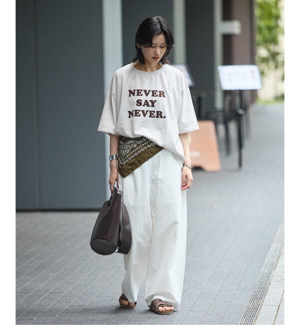 JOURNAL STANDARD「JS  FES NEVER  LOGO Tシャツ」|Tシャツ・カットソー|