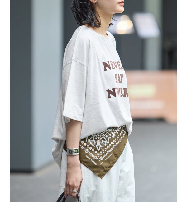 JOURNAL STANDARD「JS  FES NEVER  LOGO Tシャツ」|Tシャツ・カットソー|