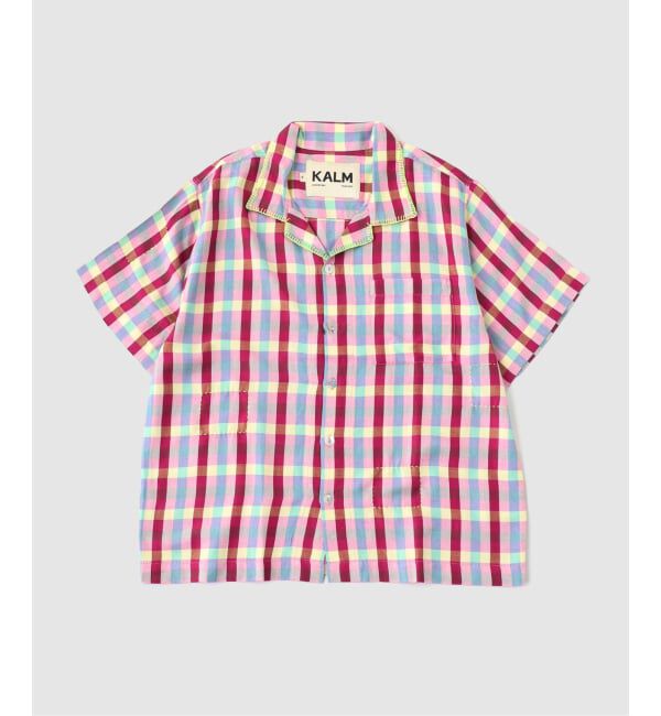 JOURNAL STANDARD「KALM / カーム Contrast Stitch Pah-Kaow Mah camp shirt」|シャツ・ブラウス|ピンク