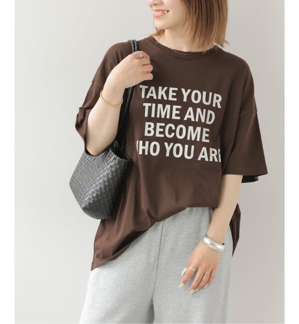 JOURNAL STANDARD relume「メッセージロゴTシャツ」|Tシャツ・カットソー|ブラウン