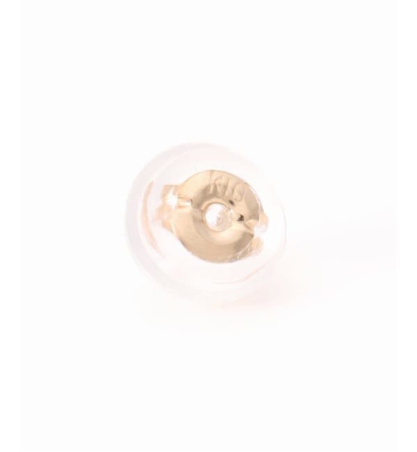 Lilas by Spick&Span「ボックスダイヤ12mmバーピアス K10（両耳）」|ピアス|