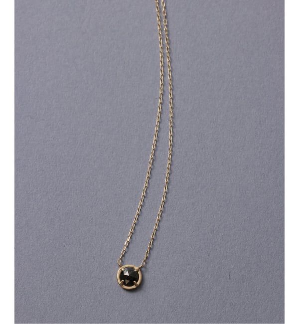 Lilas by Spick&Span「ブラックダイヤローズカットネックレス K10」|ネックレス|