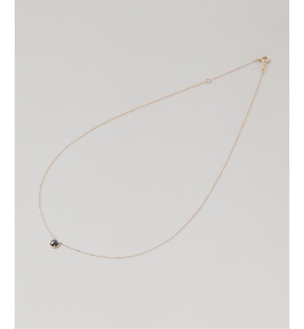 Lilas by Spick&Span「ブラックダイヤローズカットネックレス K10」|ネックレス|