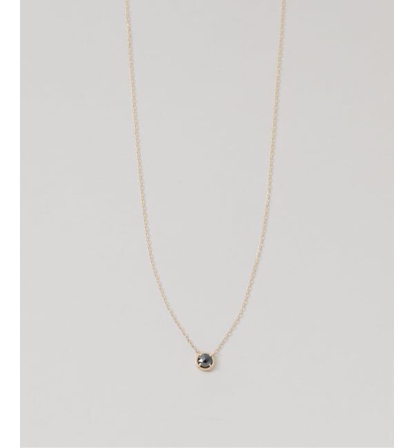 Lilas by Spick&Span「ブラックダイヤローズカットネックレス K10」|ネックレス|