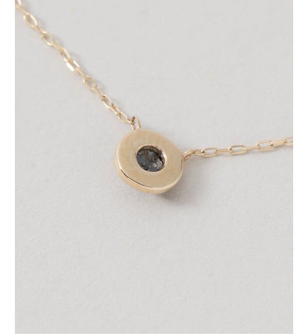 Lilas by Spick&Span「ブラックダイヤローズカットネックレス K10」|ネックレス|