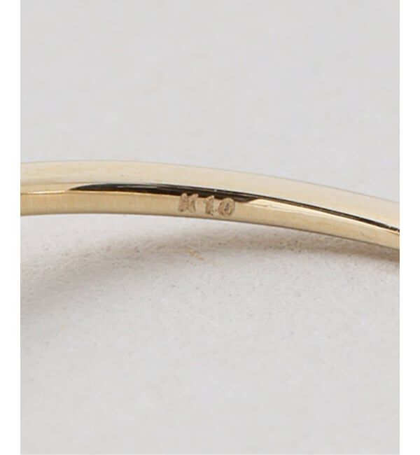 Lilas by Spick&Span「テクスチャーオーバルモチーフリング K10」|リング|