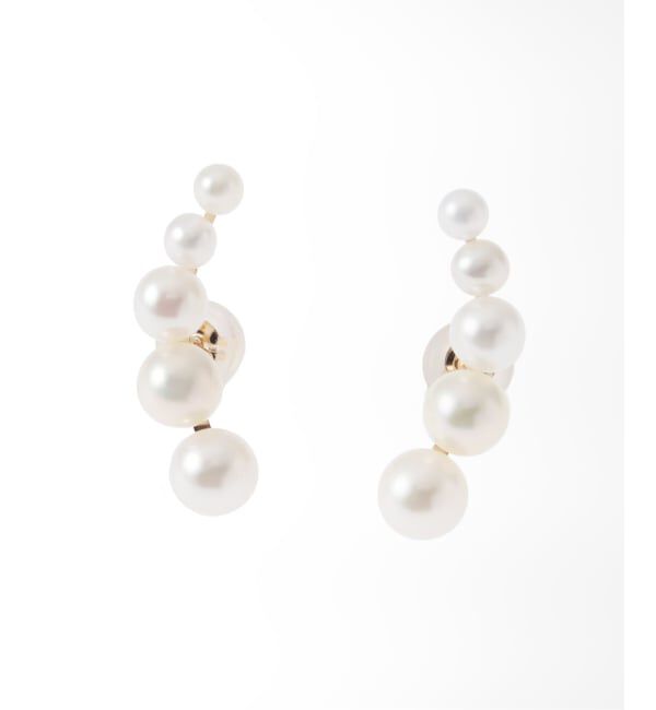 Lilas by Spick&Span「《WEB限定》5ピースグラデーションパールピアス K10（両耳）」|ピアス|