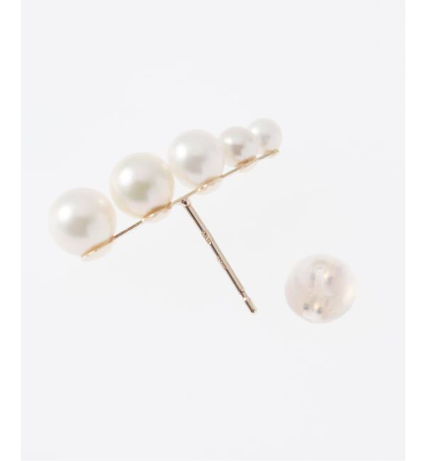 Lilas by Spick&Span「《WEB限定》5ピースグラデーションパールピアス K10（両耳）」|ピアス|